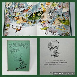 1947 Early Edition McElligots Pool Dr. Seuss Hard Cover Book By Random House Inc